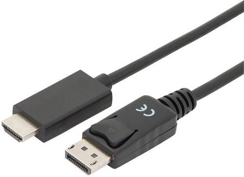 Digitus DisplayPort / HDMI Adapterkabel DisplayPort Stecker, HDMI-A Stecker 2.00m Schwarz AK-340303-