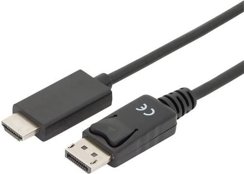 Digitus DisplayPort / HDMI Adapterkabel 3.00m AK-340303-030-S dreifach geschirmt Schwarz [1x Display