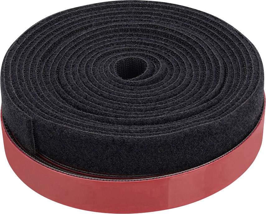 Digitus DN-CT-10M-25 Klett-Kabelmanager zum Aufkleben, zum Bündeln Flauschteil, Haft- und Flauschteil, Haftteil, Pilzkopf