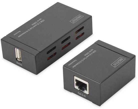 Digitus DA-70142 USB 2.0 Extender (Verlängerung) über Netzwerkkabel RJ45 100 m