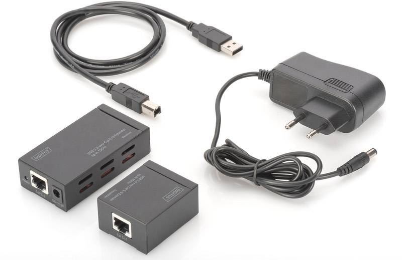 Digitus DA-70142 USB 2.0 Extender (Verlängerung) über Netzwerkkabel RJ45 100 m