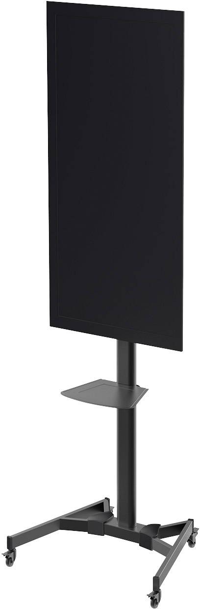 Digitus DA-90370 TV-Rollwagen Höhenverstellbar, Mit Tastaturablage, Mit Verriegelungsmechanismus, Verstellbare Verstrebung