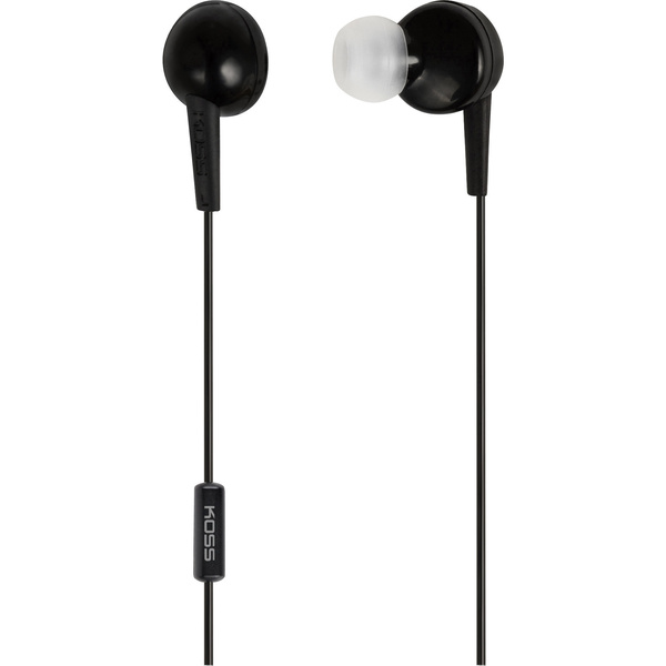 KOSS KEB6iK In Ear Kopfhörer kabelgebunden Schwarz Headset