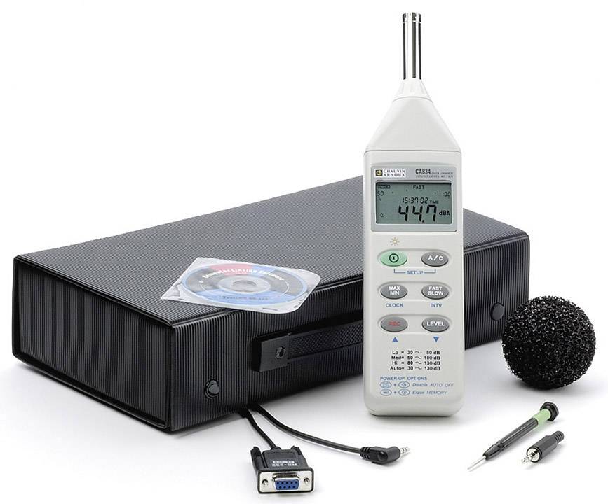 Chauvin Arnoux Schallpegel-Messgerät Datenlogger C.A 834 30 - 130 dB 31.5Hz - 8000Hz