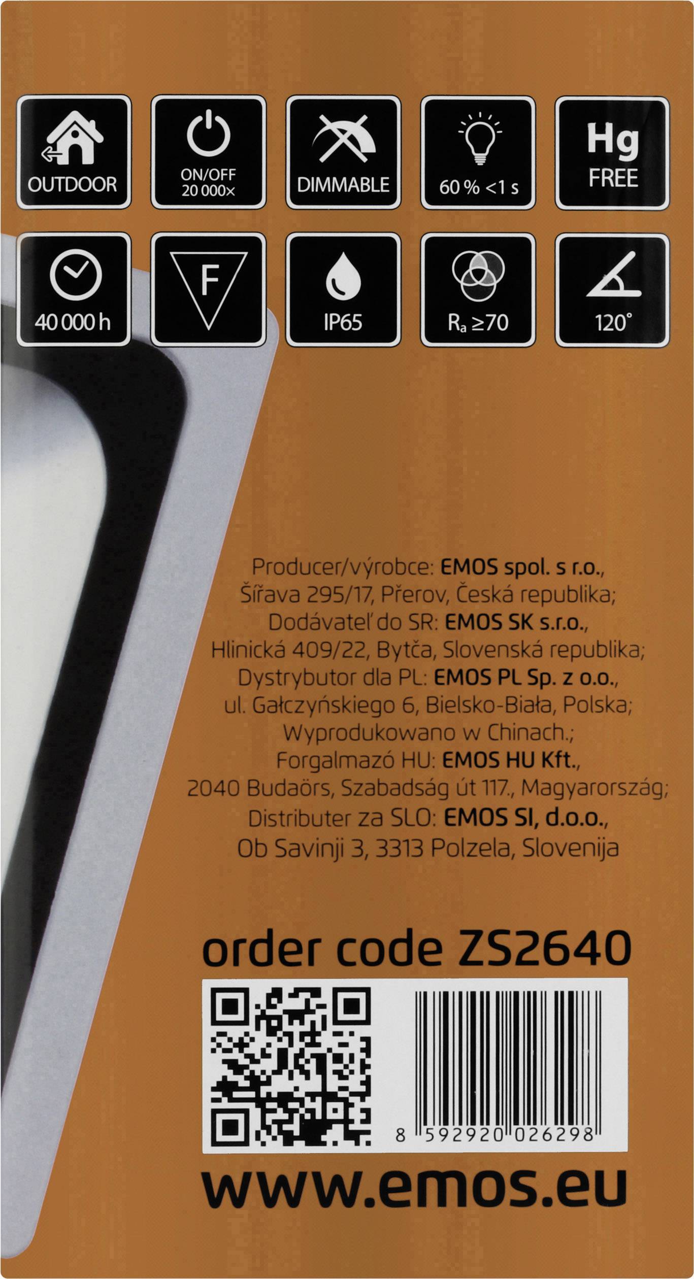 Emos Profi 850EMPR40WZS2640 LED-Außenstrahler 50W Neutralweiß