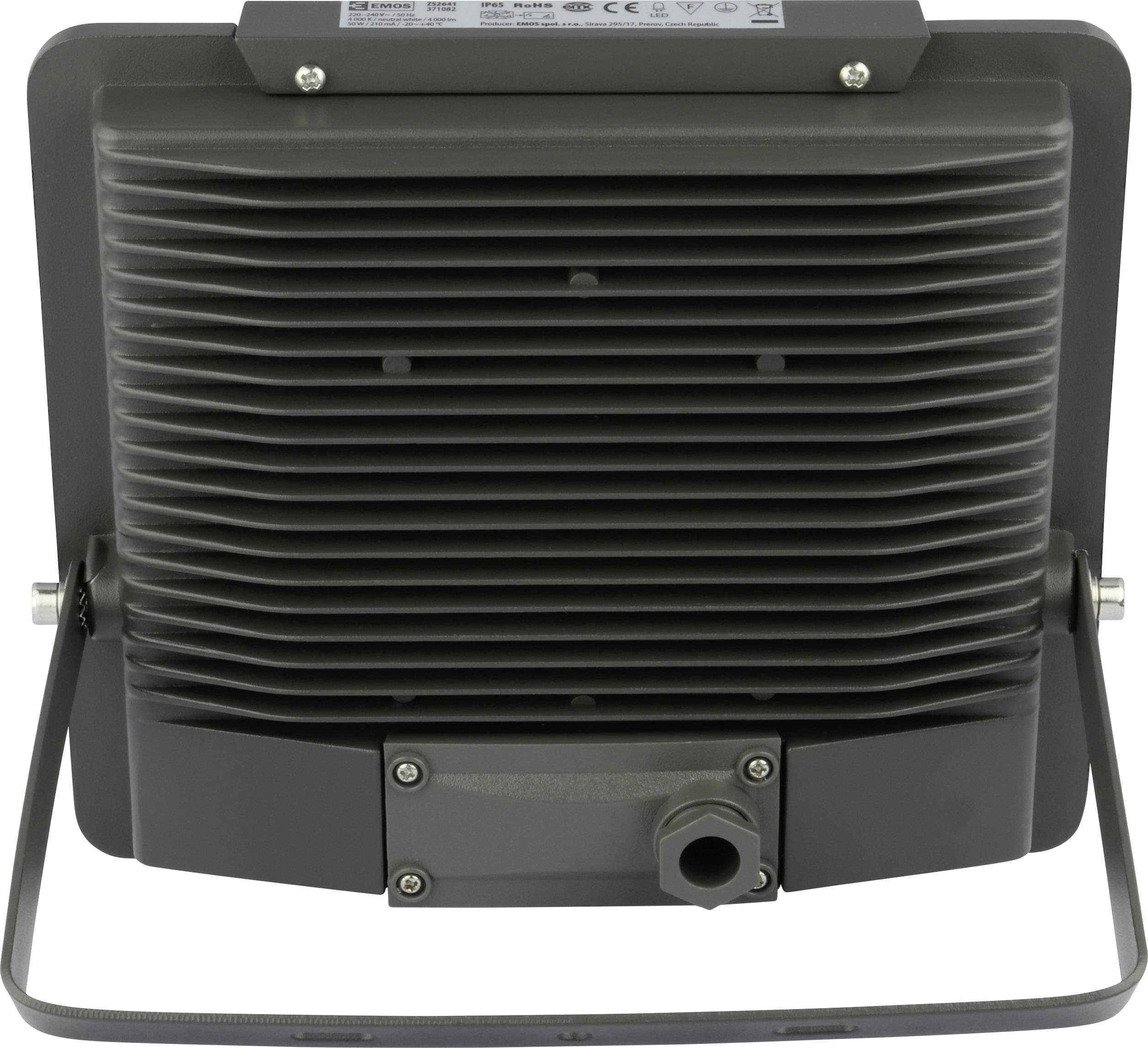 Emos Ideo 850EMIDS40WZS2741 LED-Außenstrahler mit Bewegungsmelder 50W Neutralweiß