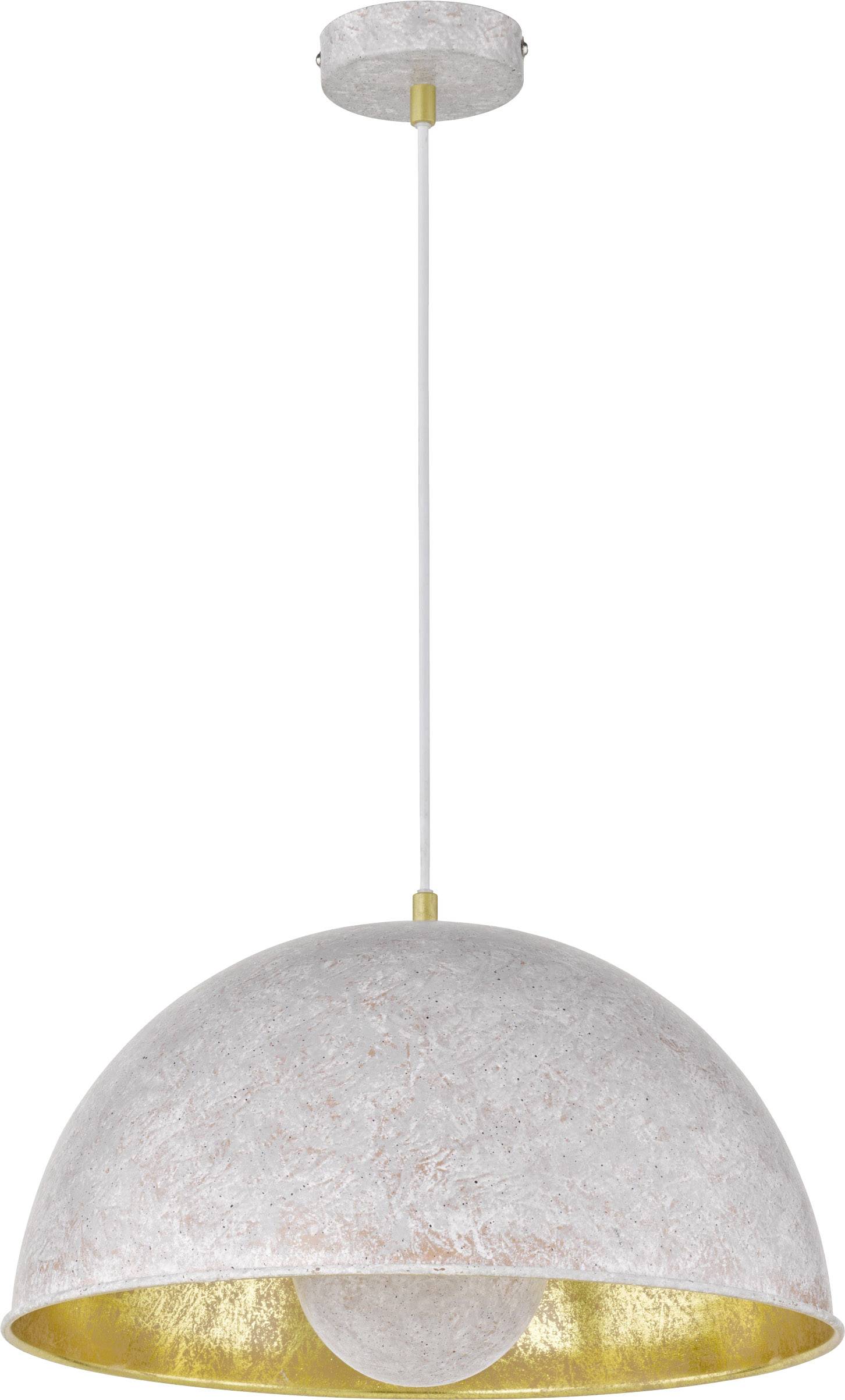 WOFI Mona 6019.01.50.8000 Pendelleuchte LED E27 60 W Beton-Optik, Gold