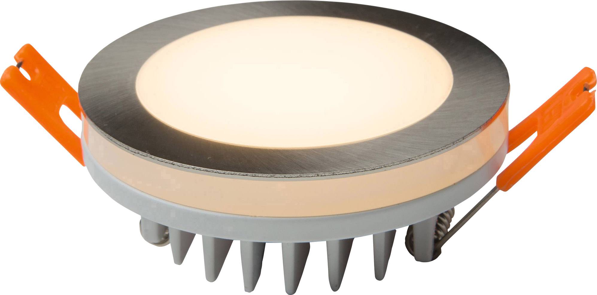 Heitronic LED Außenwandleuchte Panel – 4,5 Watt, Rund, Weiß, Aluminium, Tageslichtweiß