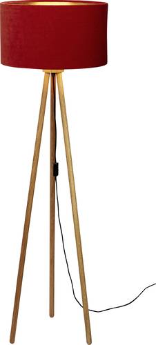 Waldi Leuchten Nicky 84054.0 Stehlampe LED E27 15W Rubin-Rot, Gold