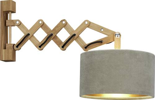 Waldi Leuchten Nicky 82853.0 Wandleuchte E27 10W LED Auster, Gold