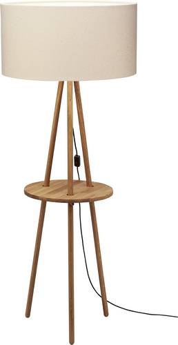Waldi Leuchten Filz 85490.5 Stehlampe mit Tisch LED E27 15W Beige