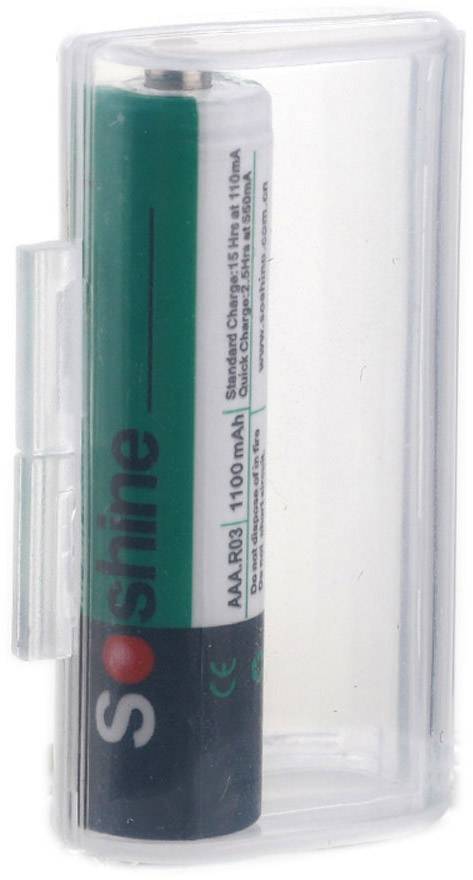 Soshine SBC-002 Batteriebox 2x Micro (AAA), 10440 (L x B x H) 47.3 x 28 x 14mm