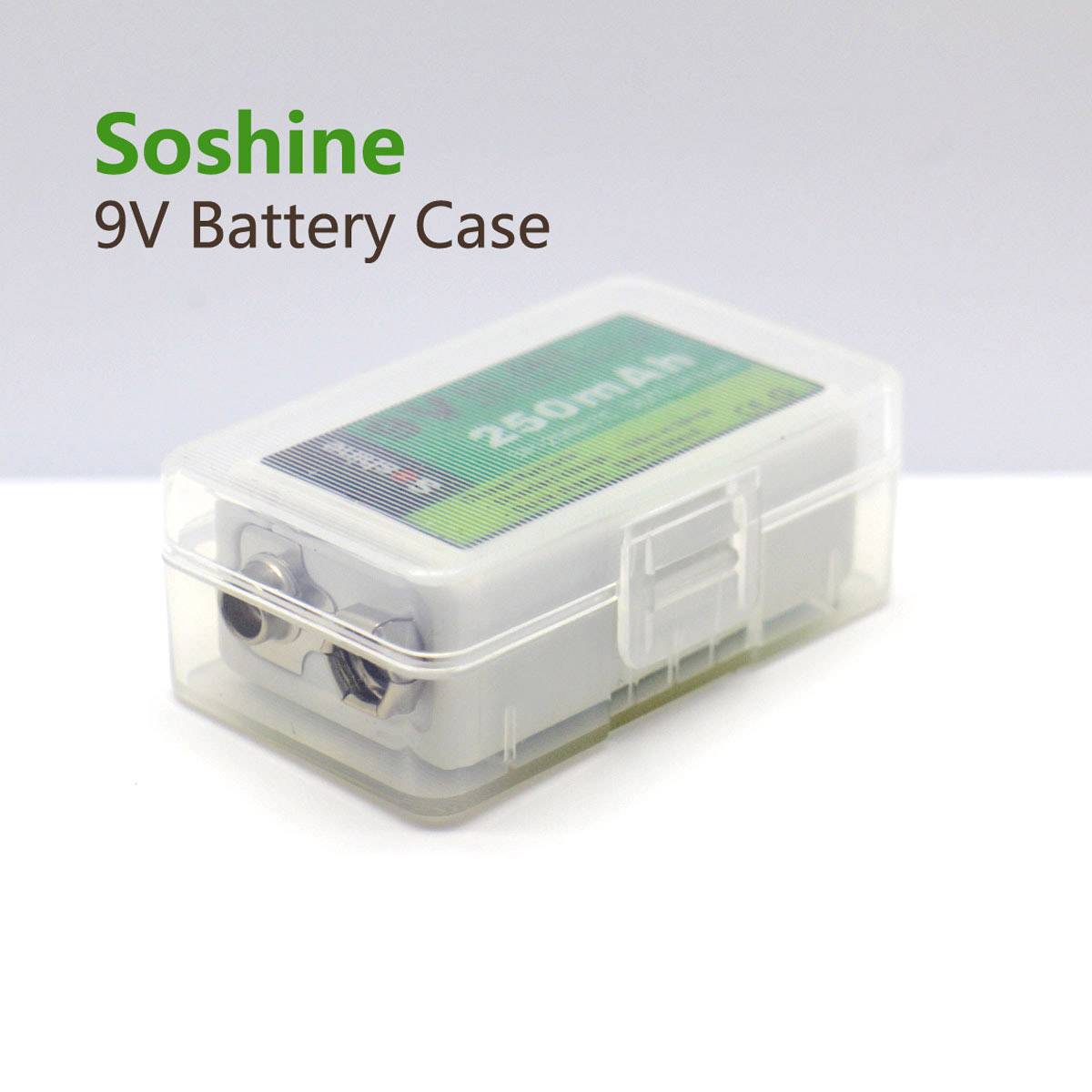 Soshine SBC-020 Batteriebox 1x 9V Block (L x B x H) 54.7 x 33.3 x 20.1mm