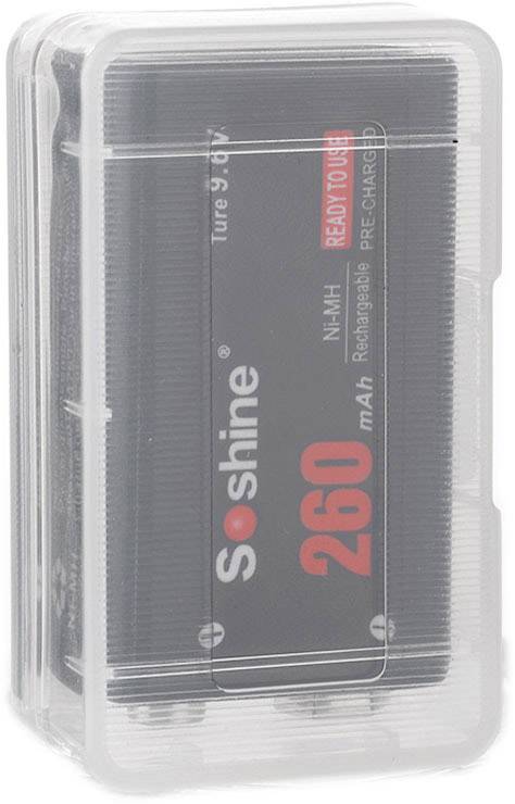 Soshine SBC-020 Batteriebox 1x 9V Block (L x B x H) 54.7 x 33.3 x 20.1mm