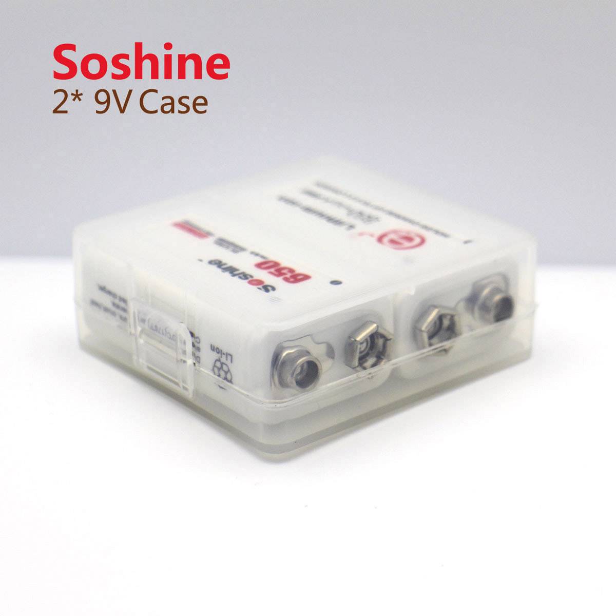 Soshine SBC-018 Batteriebox 2x 9V Block (L x B x H) 54 x 52 x 19mm