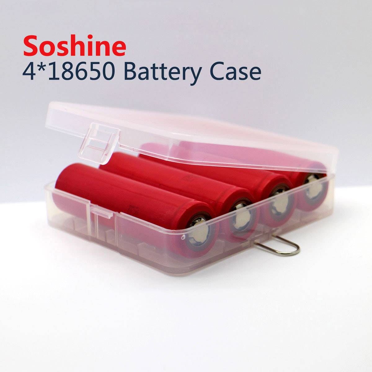 Soshine SBC-017 Batteriebox 4x 18650 (L x B x H) 84 x 74 x 23mm