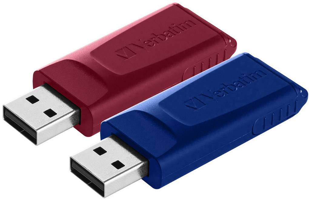 Verbatim Slider USB-Stick 32 GB Rot, Blau 49327 USB-A (USB 2.0)