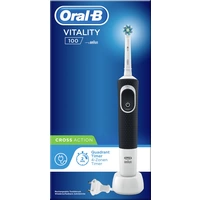 Oral-B Vitality 100 black 120075 Elektrische Zahnbürste Rotierend/Oszilierend Weiß, Schwarz Oral-B Vitality 100 black 120075 Elektrische Zahnbürste Rotierend/Oszilierend Weiß, Schwarz
