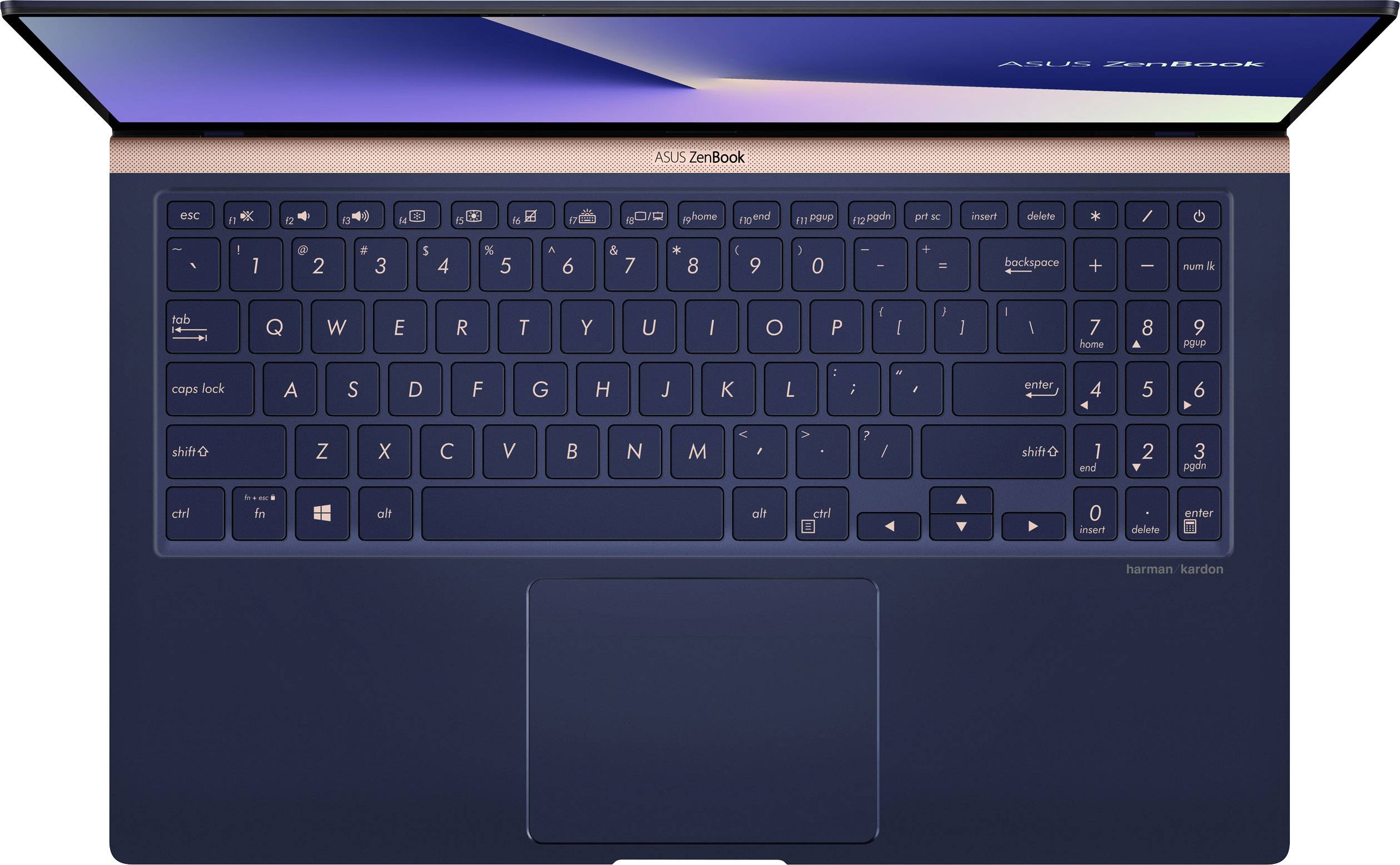 Asus UX533FD-A9082T 39.6cm (15.6 Zoll) Notebook Intel Core i7 i7-8565U 8GB 256GB SSD Nvidia GeForce GTX1050 Windows® 10 Home Blau