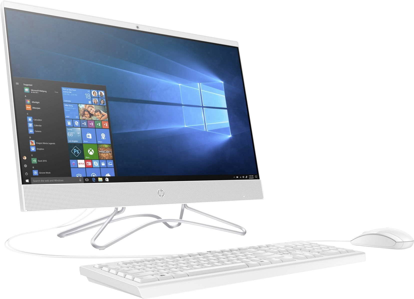 HP Pavilion 24-f0057ng 60.5cm (23.8 Zoll) All-in-One PC Intel® Core™ 8GB 256GB SSD Intel UHD Graphics 620 Windows® 10 Home Weiß
