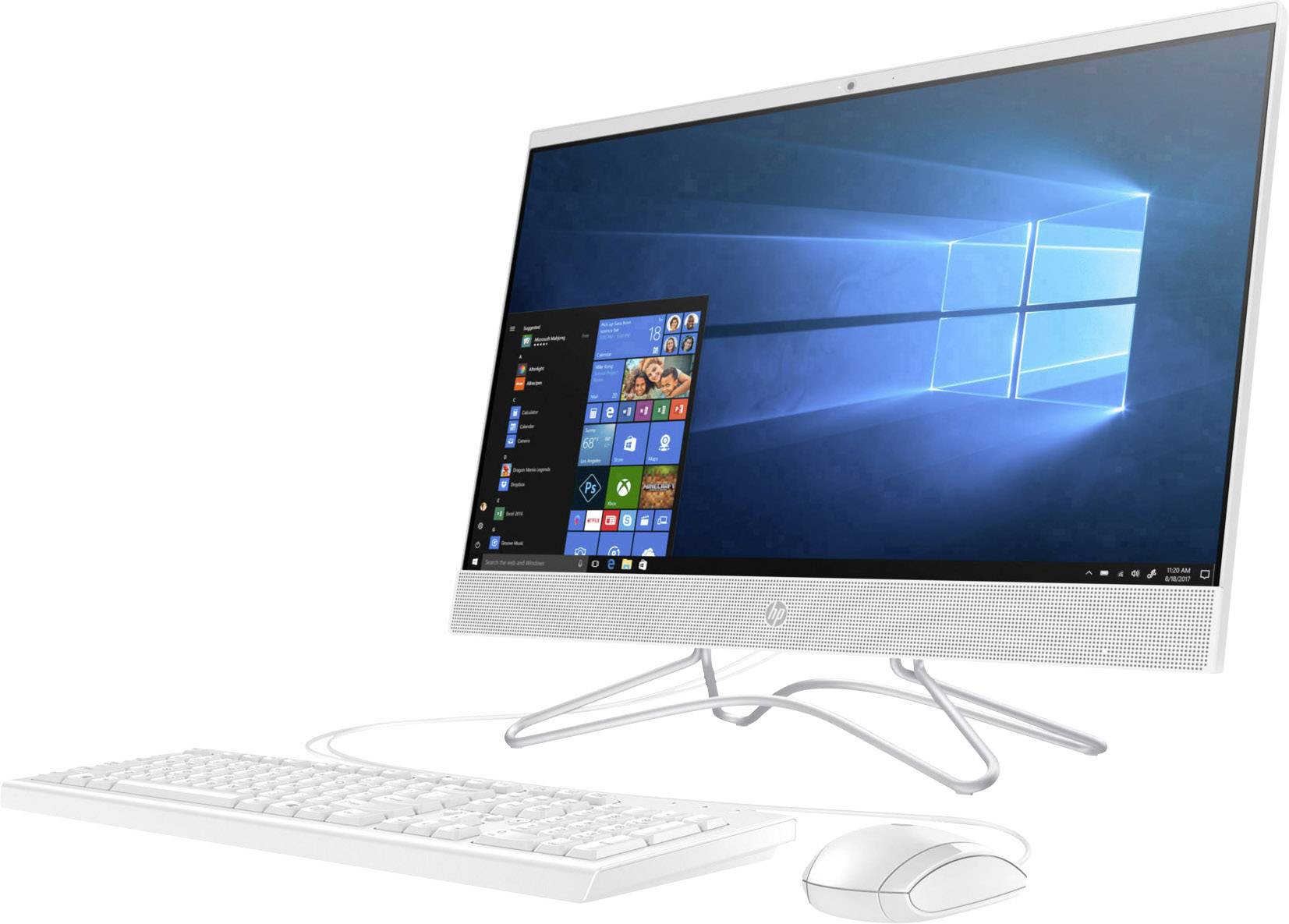 HP Pavilion 24-f0057ng 60.5cm (23.8 Zoll) All-in-One PC Intel® Core™ 8GB 256GB SSD Intel UHD Graphics 620 Windows® 10 Home Weiß