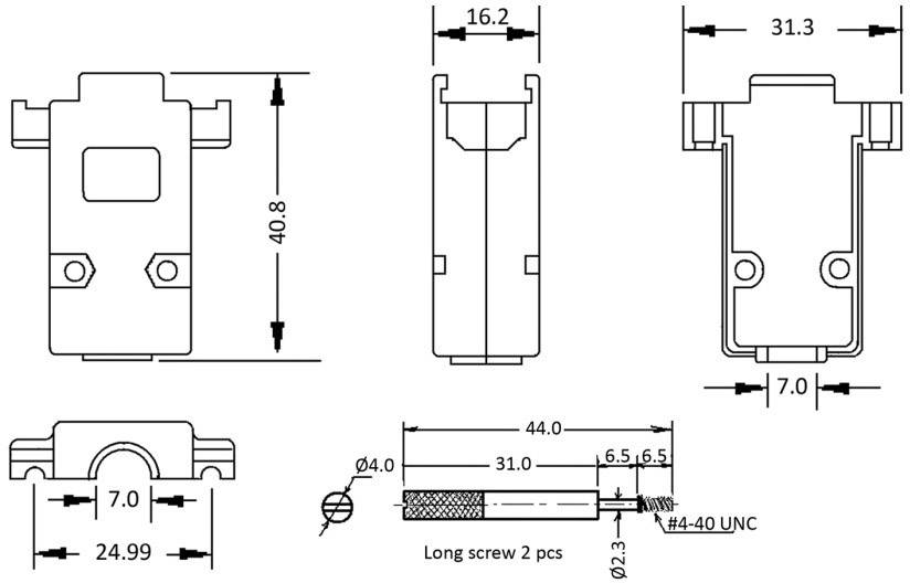 Econ connect PH9VL D-SUB Gehäuse Polzahl: 9 Zinkdruckguss 180° Metall
