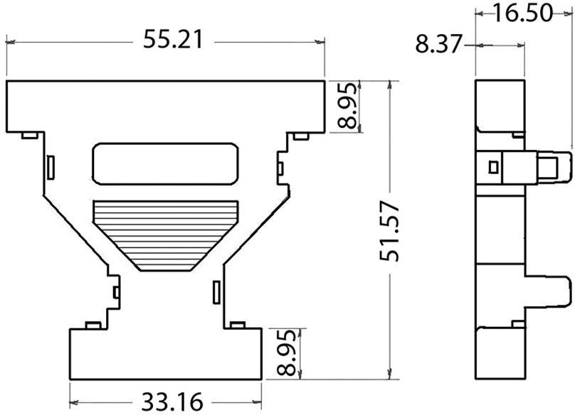 Econ connect AG9/25M D-SUB Adaptergehäuse Polzahl: 9, 25 Kunststoff, metallisiert 180° Metall