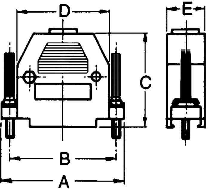 Econ connect PH15LM D-SUB Gehäuse Polzahl: 15 Kunststoff 180° Metall