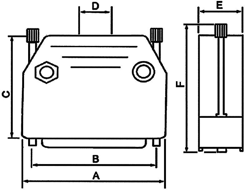Econ connect PH15LMS D-SUB Gehäuse Polzahl: 15 Kunststoff 180° Metall