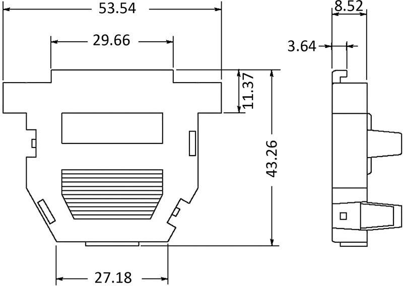 Econ connect PH25DTMR D-SUB Gehäuse Polzahl: 25 ABS 180° Metall
