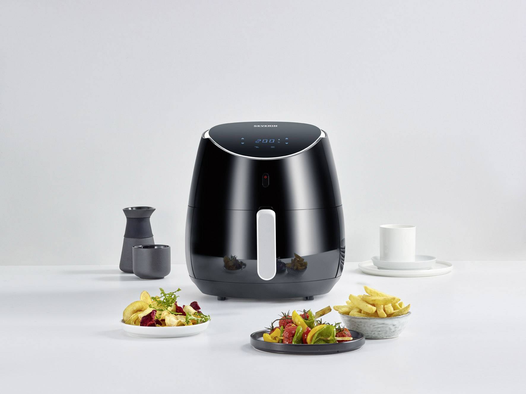 Severin FR 2445 Heißluft-Fritteuse 5 l 2000 W Timerfunktion Schwarz