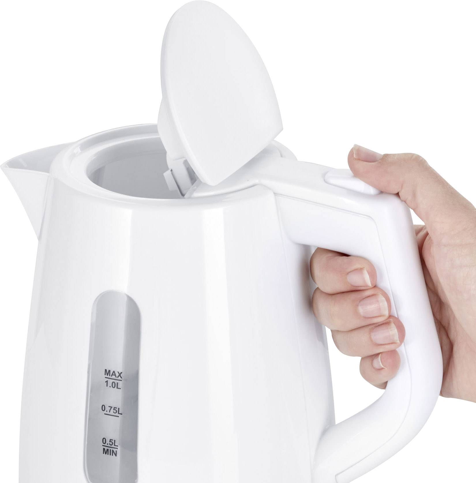 Severin WK 3411 Wasserkocher Weiß Fassungsvermögen: 1l