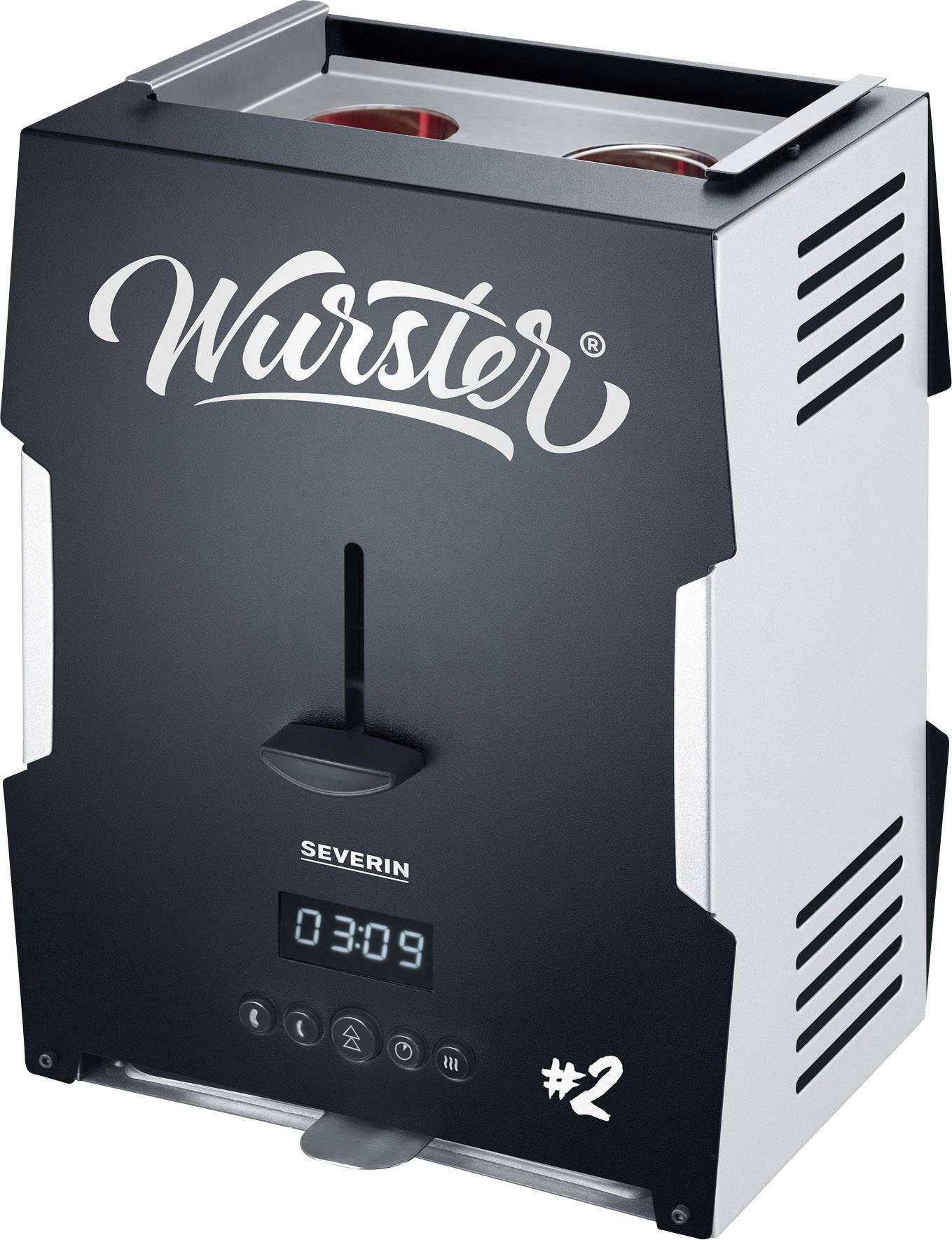 Severin WT 5005 - Wurster® 5005-000 Wurstbräter Schwarz, Grau