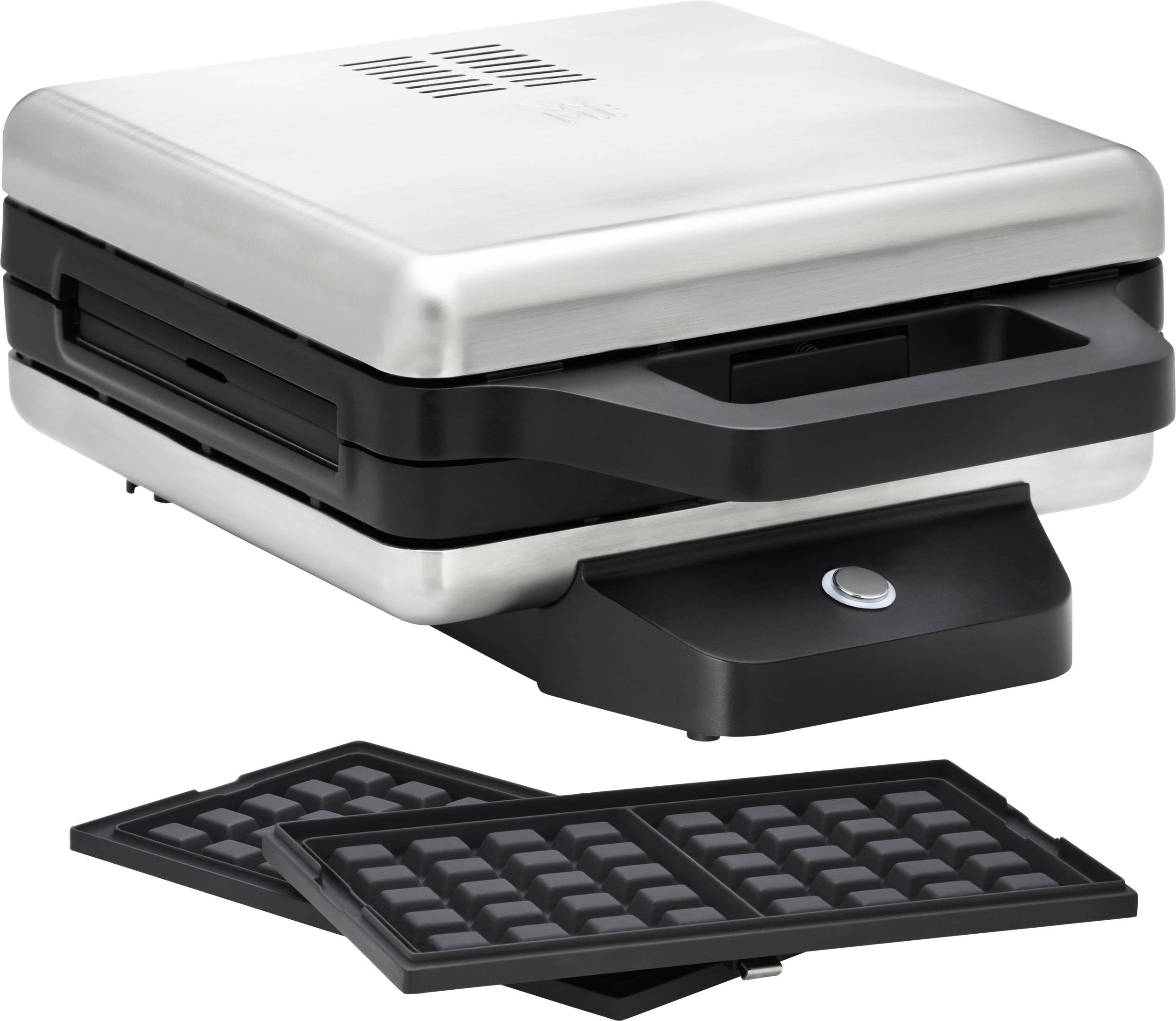 WMF LONO Snack Master 0415420011 Waffeleisen Silber, Schwarz