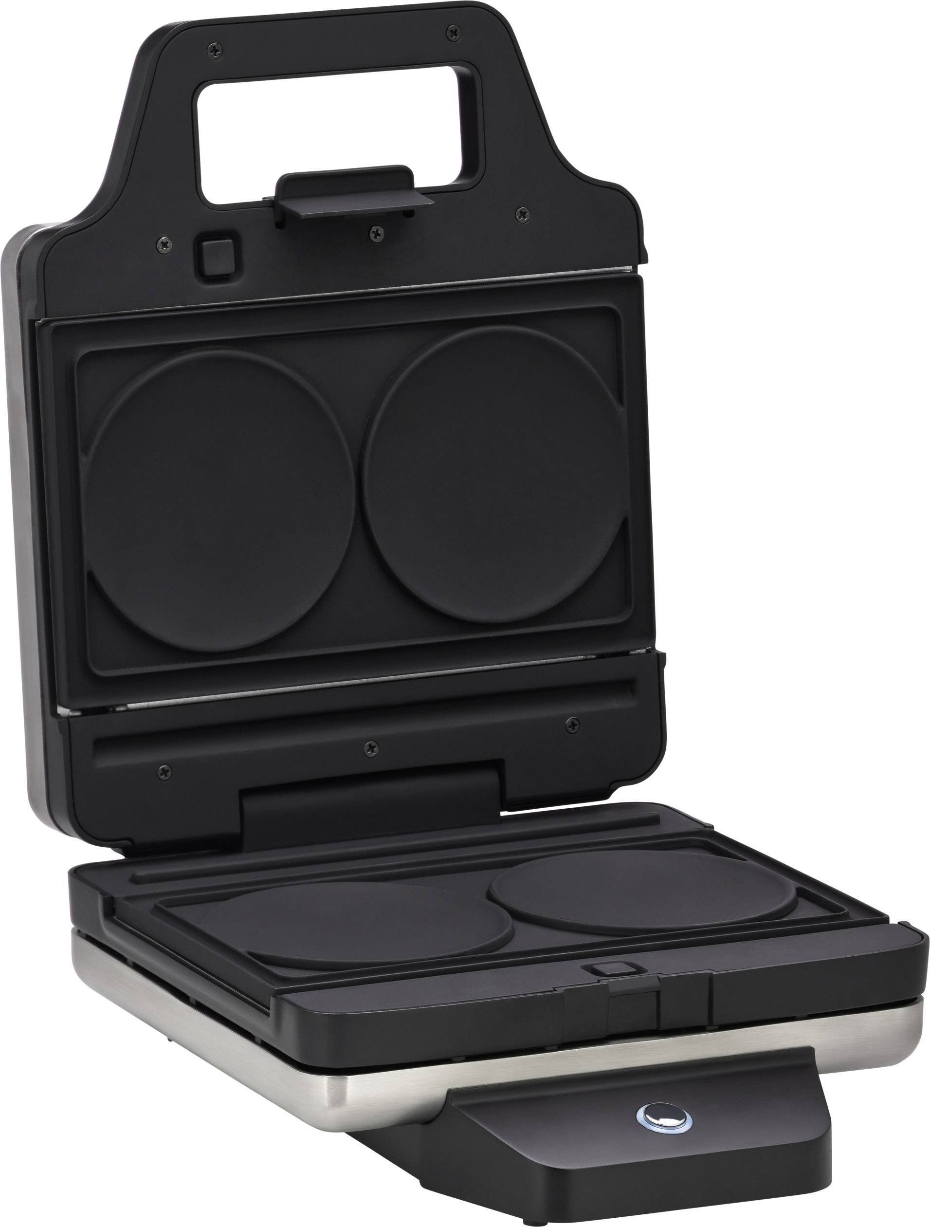 WMF LONO Snack Master 0415420011 Waffeleisen Silber, Schwarz