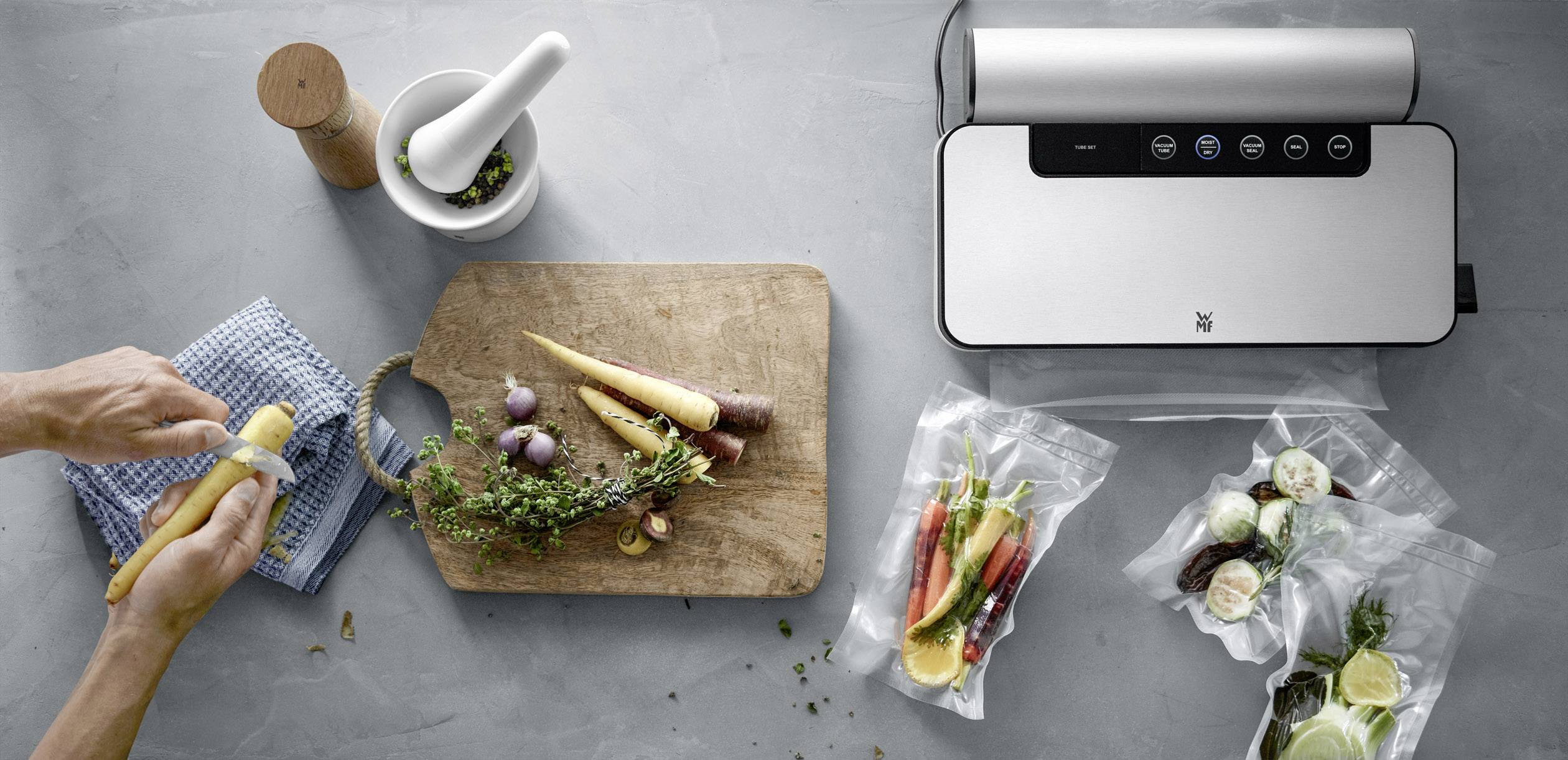 WMF 0419070011 LONO Vakuumierer Vakuumierer (B x H x T) 412 x 81 x 175 mm