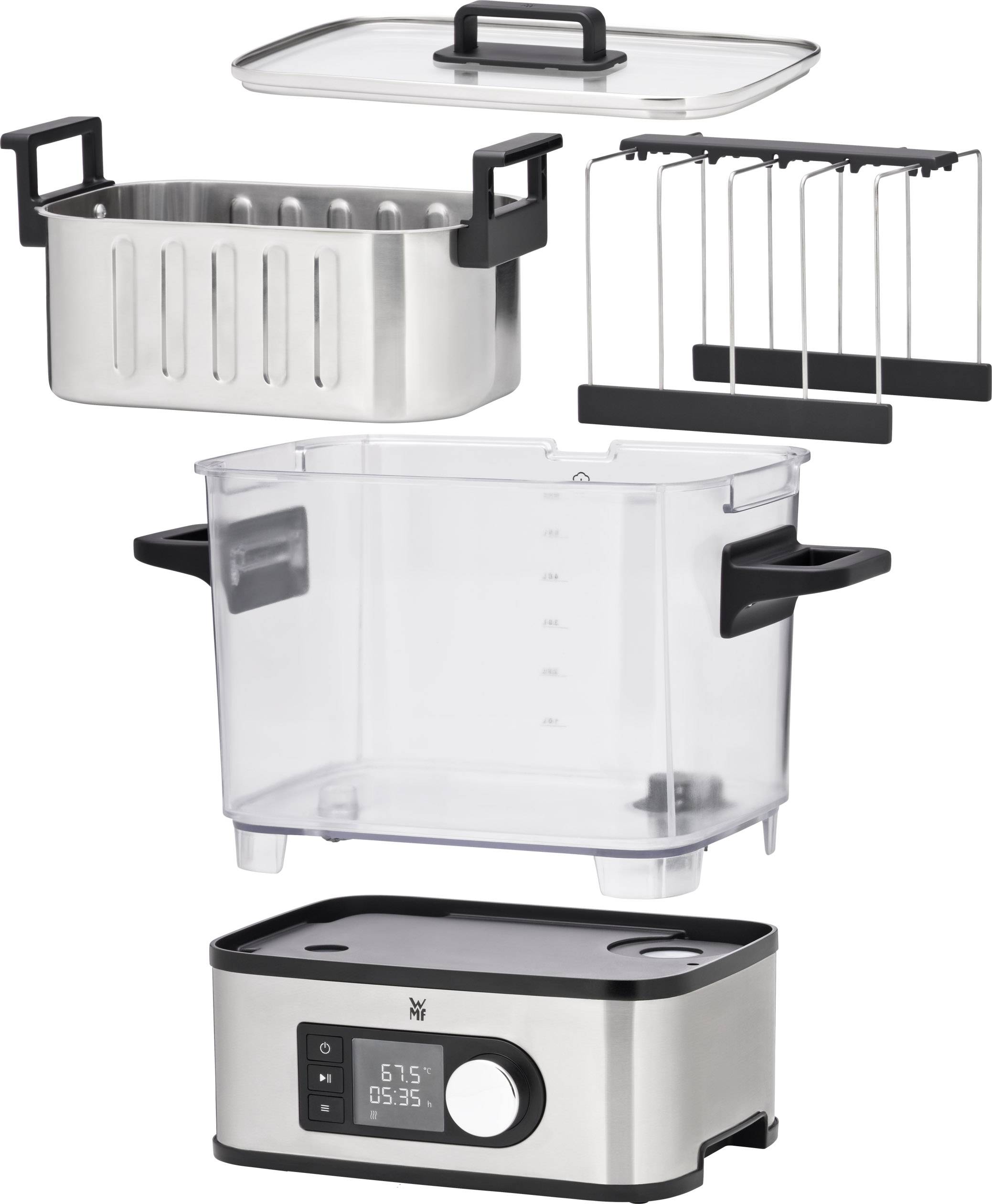 WMF 0415360011 0415360011 Sous Vide Garer Schwarz, Silber