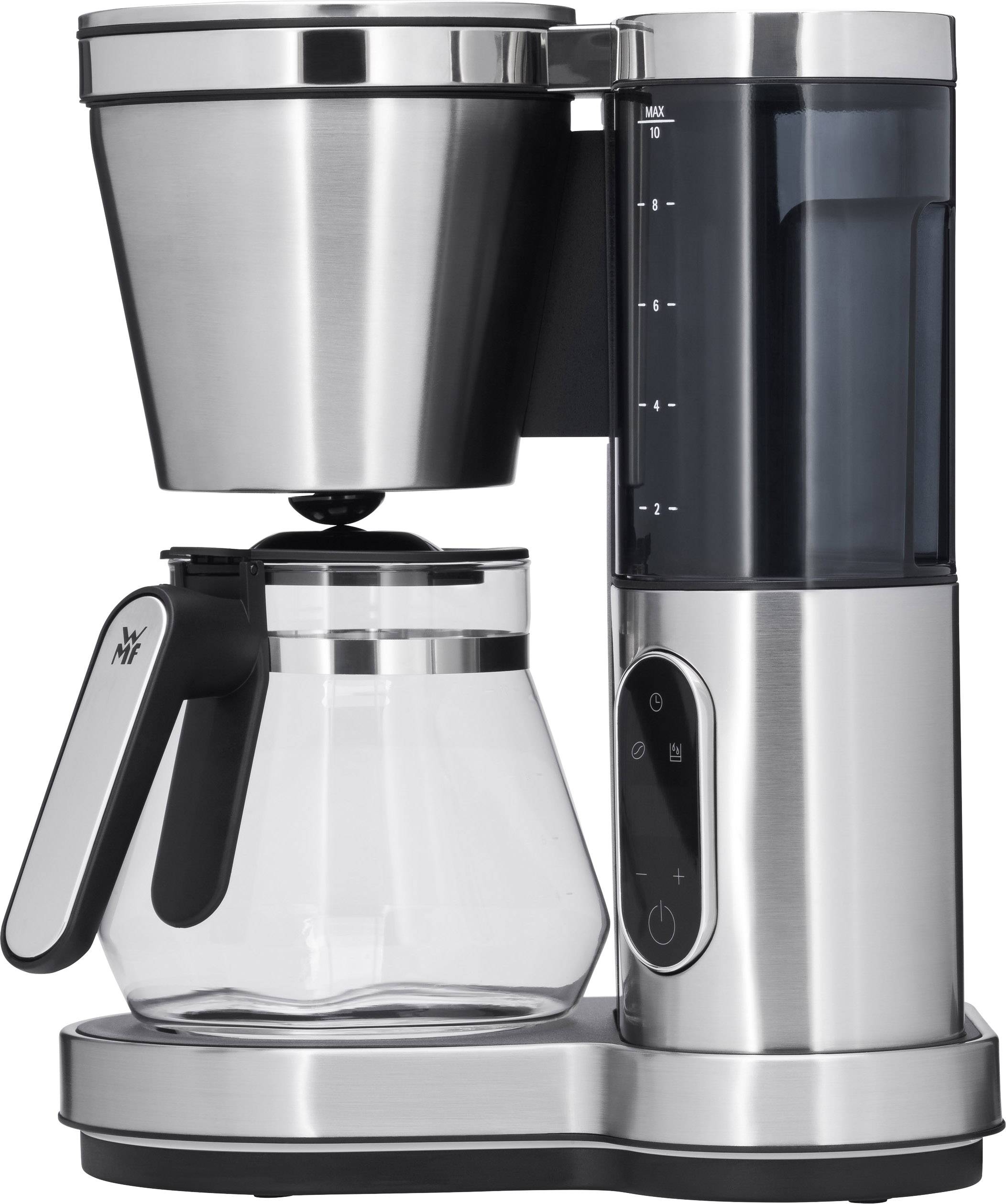 WMF LUMERO Glas Kaffeemaschine Edelstahl, Schwarz Fassungsvermögen Tassen=10