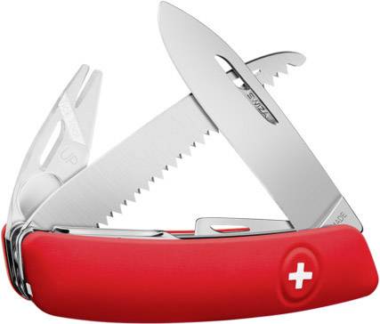 SWIZA TT05 Tick-Tool KNI.0090.1000 Schweizer Taschenmesser mit Soft-Touch Anzahl Funktionen 12 Rot