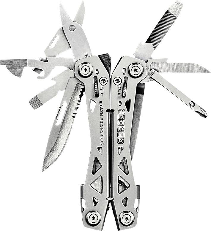 Gerber Suspension-NXT 31-003345 Multitool mit Clip Anzahl Funktionen 15 Silber