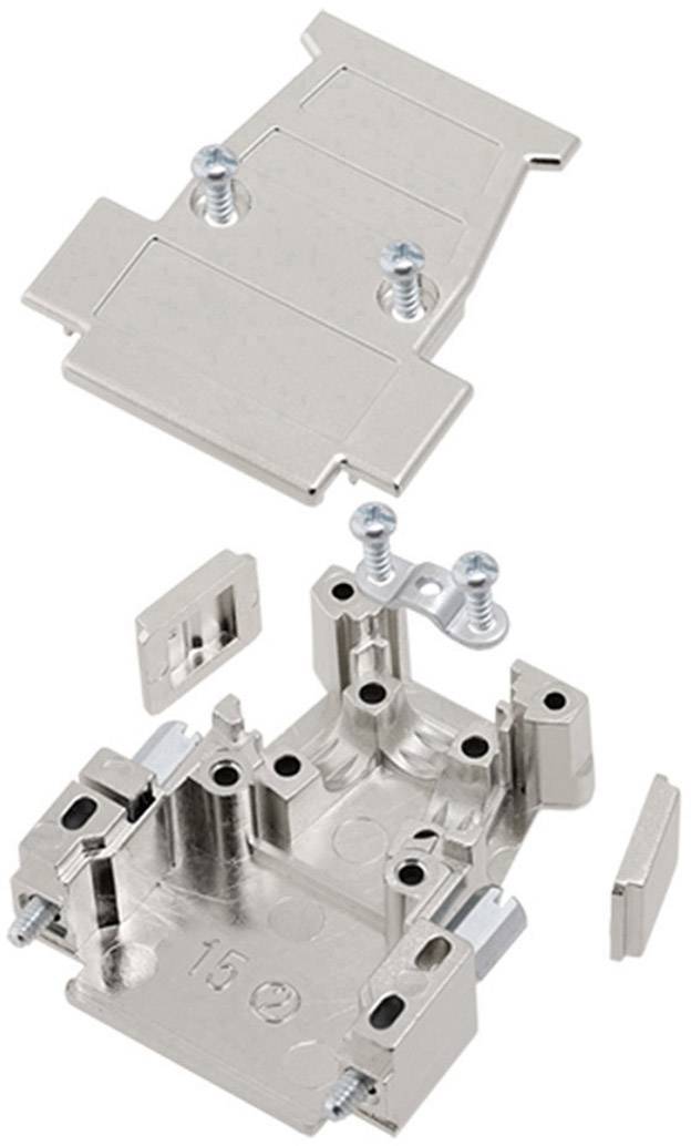 Encitech D3PK15-M-SJS-K 1260-0105-02 D-SUB Gehäuse Polzahl: 15 Kunststoff, metallisiert Metall 1St.