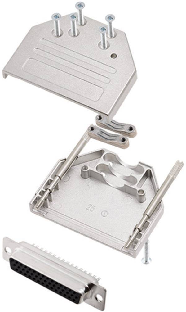 Encitech DTZI25-HDS-K DTZI25-HDS-K D-SUB Gehäuse Polzahl: 44 Zinkdruckguss 180 ° Metall 1 St.