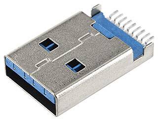 Econ connect USB Steckverbinder Stecker, Einbau horizontal U3SAMT Inhalt