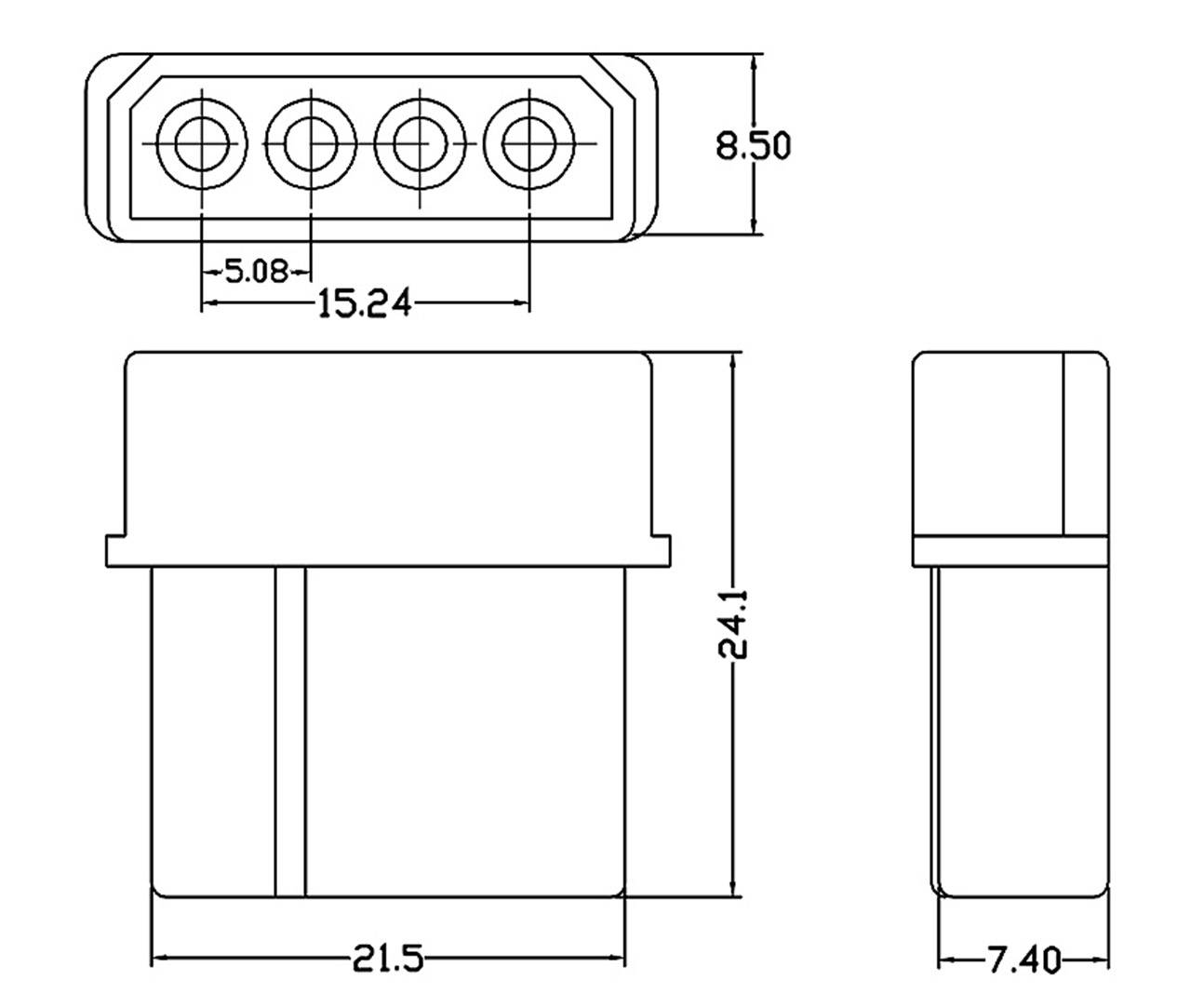 Econ connect Stiftgehäuse-Platine Polzahl Gesamt 4 Rastermaß: 5.08mm FK05 Bulk