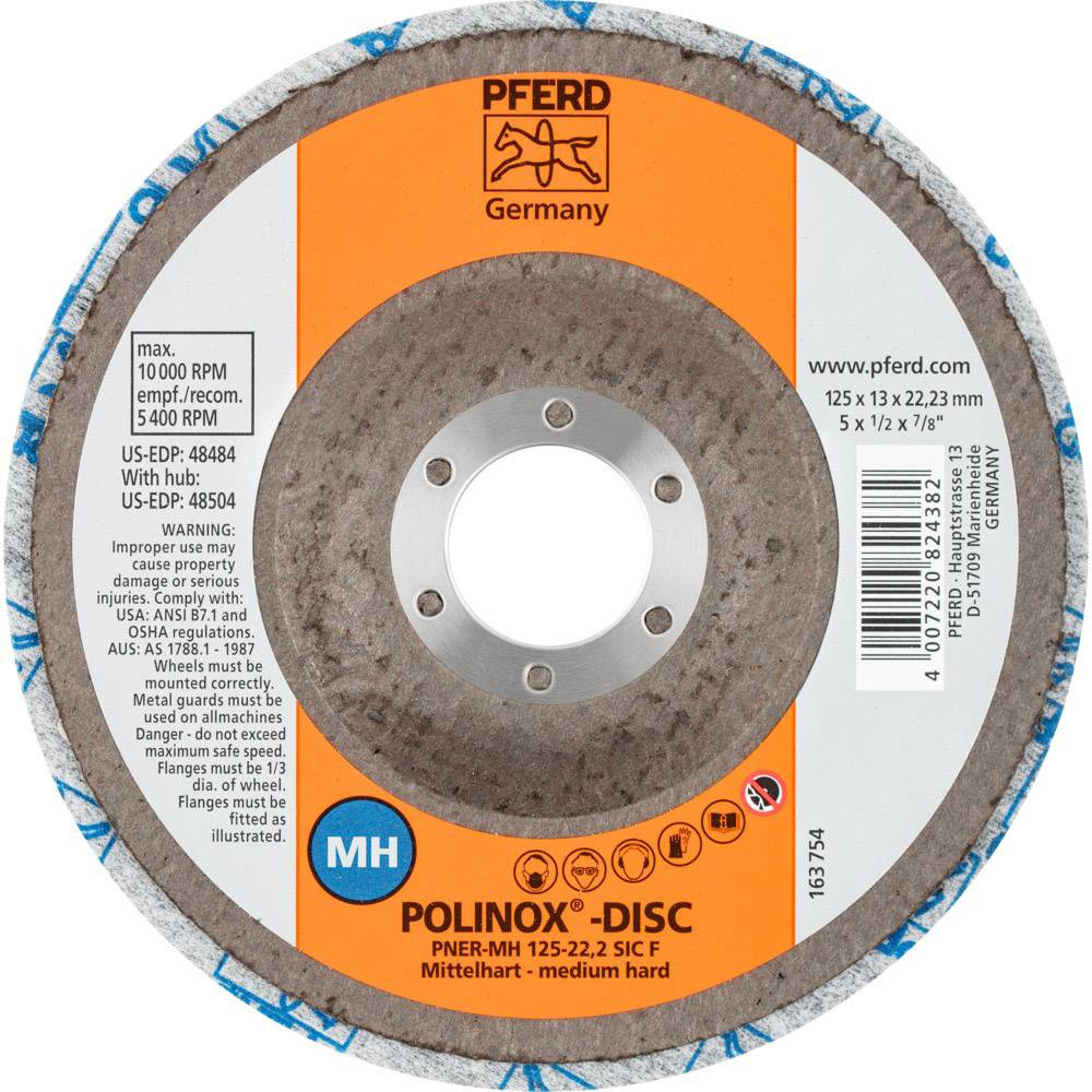 PFERD 44690713 POLINOX-Kompaktschleif-Disc DISC PNER-MH 125-22,2 SiC F 125 mm 5 St.
