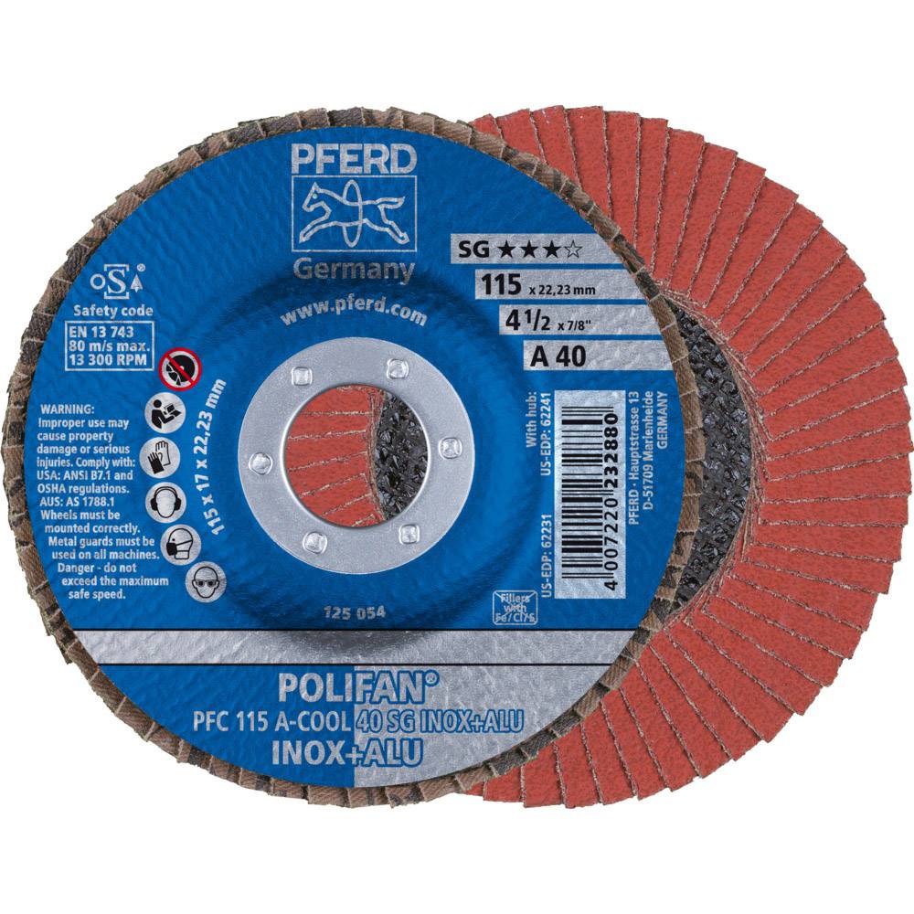 PFERD TOOLS 67754115 A-Cool Sg Inox + Alu Durchmesser 115 mm Bohrungs-Ø 22.23 mm Körnung (num) 40 10 St.