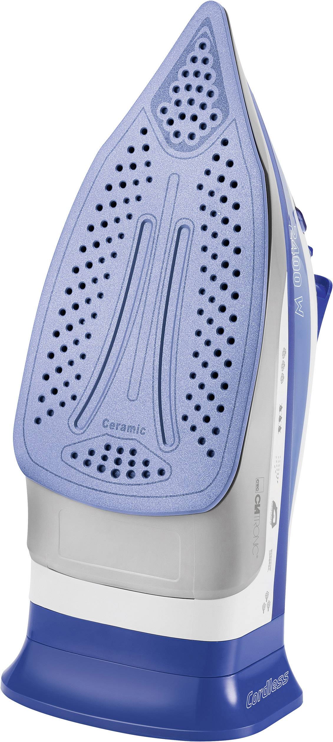 Clatronic DB 3706 Dampfbügeleisen Weiß, Blau 2400W