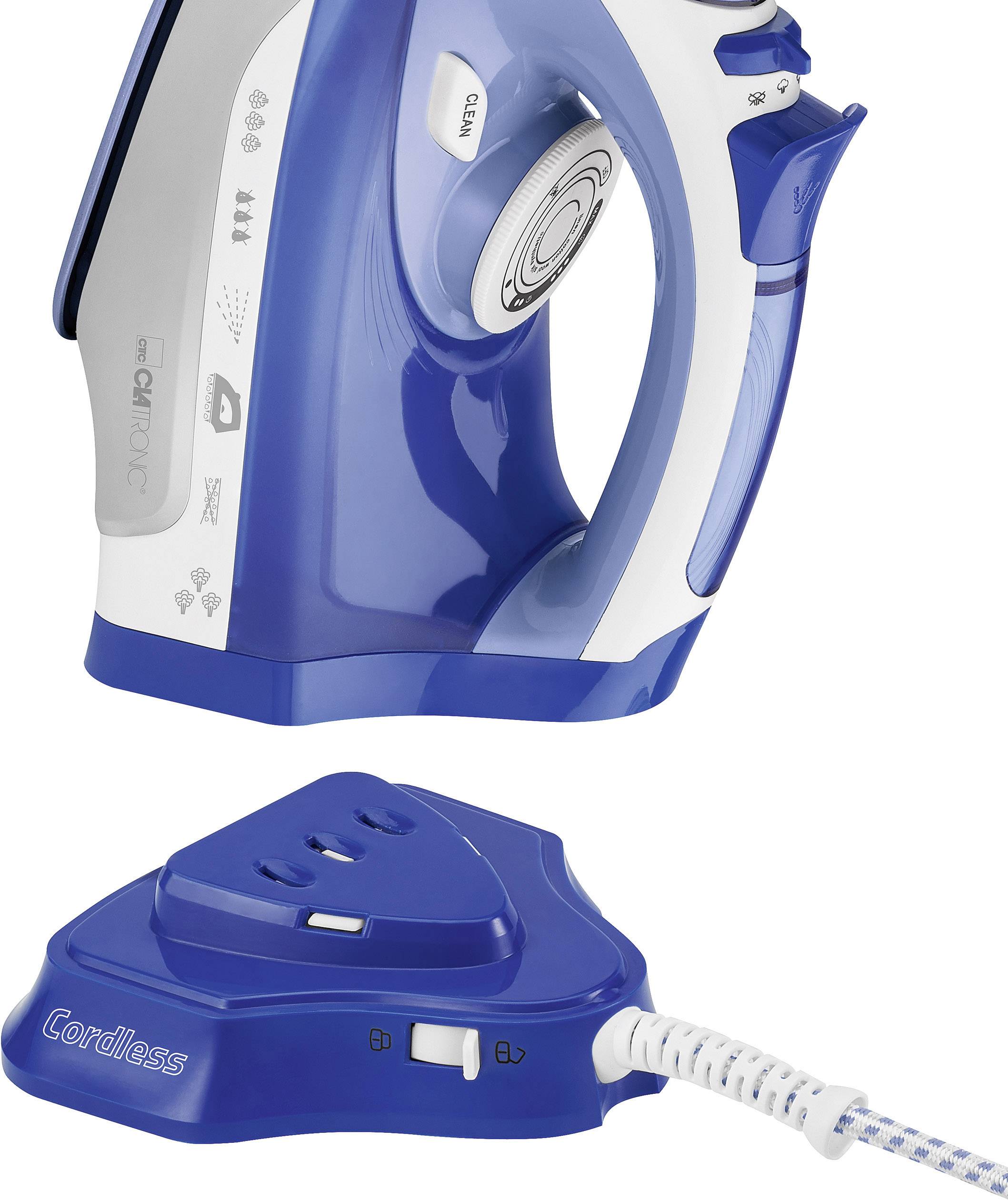 Clatronic DB 3706 Dampfbügeleisen Weiß, Blau 2400W