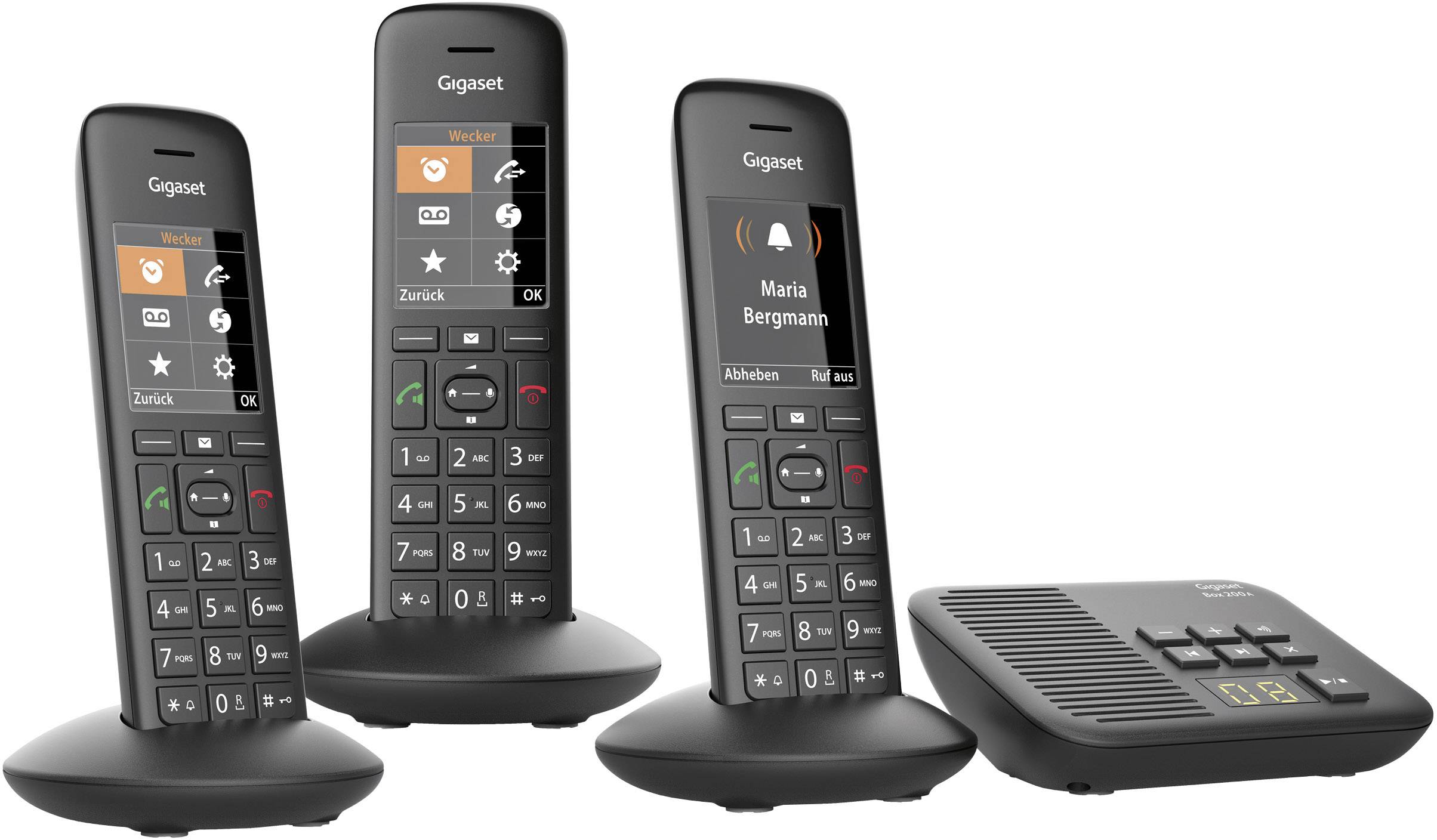 Gigaset C570A Trio DECT Bundle Schwarz