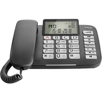 Gigaset DL580 Schnurgebundenes Seniorentelefon Freisprechen, für Hörgeräte kompatibel, Optische Anrufsignalisierung Beleuchtetes Display Schwarz Gigaset DL580 Schnurgebundenes Seniorentelefon Freisprechen, für Hörgeräte kompatibel, Optische Anrufsignalisierung Beleuchtetes Display Schwarz